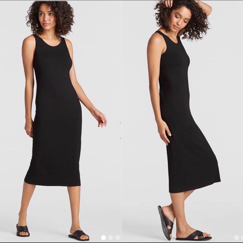 Eileen Fisher Viscose Jersey Tank Dress - EUC